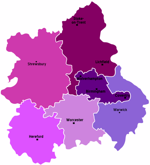 Courtesy of Wikitravel.org West Midlands map